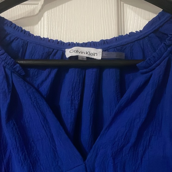 Calvin Klein blue blouse - Picture 2 of 5